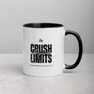 Crush Beyond Limits β Black Accent Motivational Mug